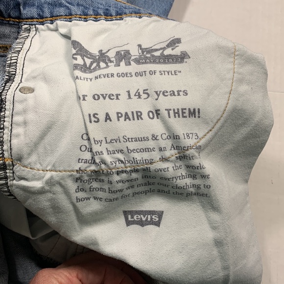 Levi's 505 Mens Straight Fit Blue Jeans Size 38x30 - Picture 11 of 11